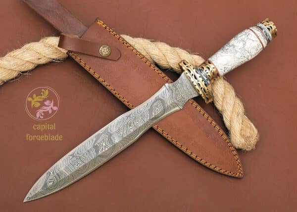 Damascus Dagger Knife Best Gift for Him