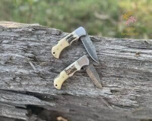 Bone Handle Folding Pocket Knife