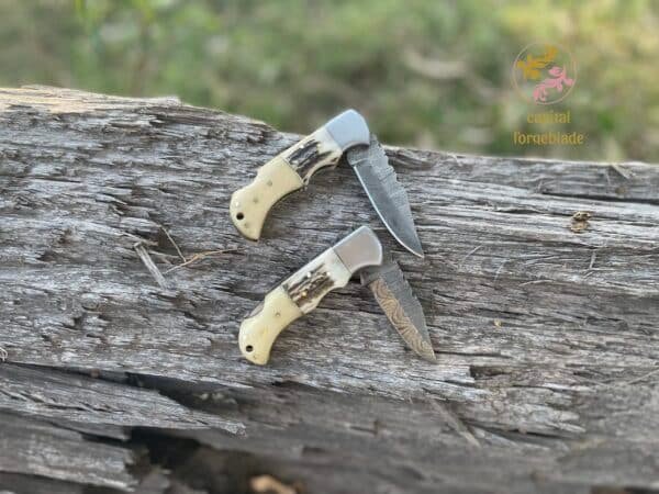 Bone Handle Folding Pocket Knife