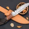 Personalized Gift Damascus Knife & Sheath