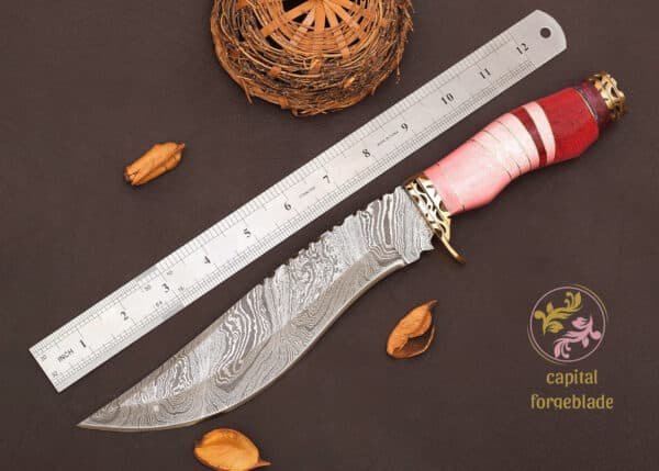 Red Resin Handle Knife